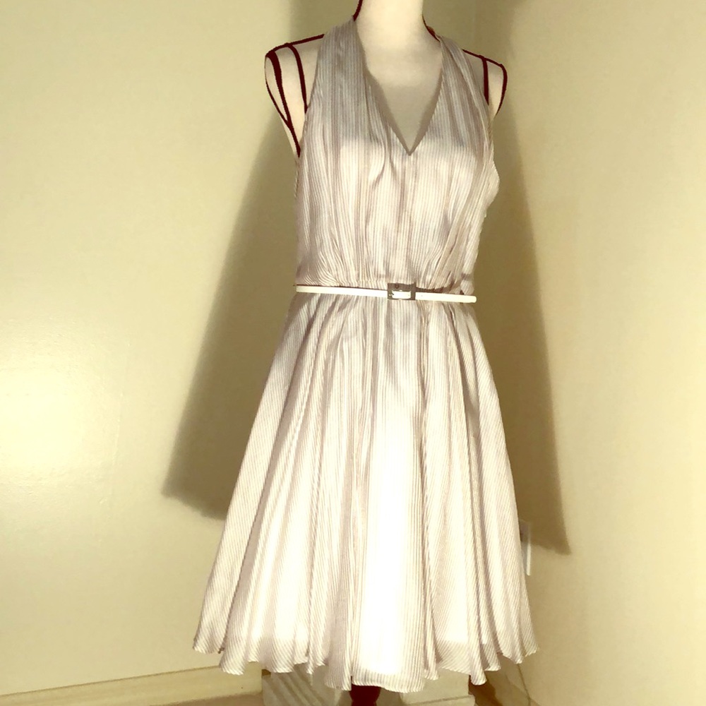 Pinstriped dress